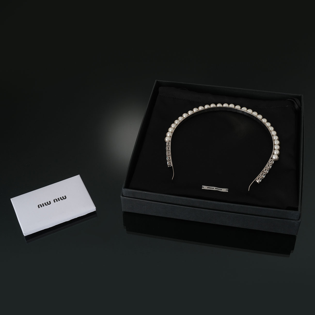 MIU MIU(USED)미우미우 5JH088 메탈 헤어밴드